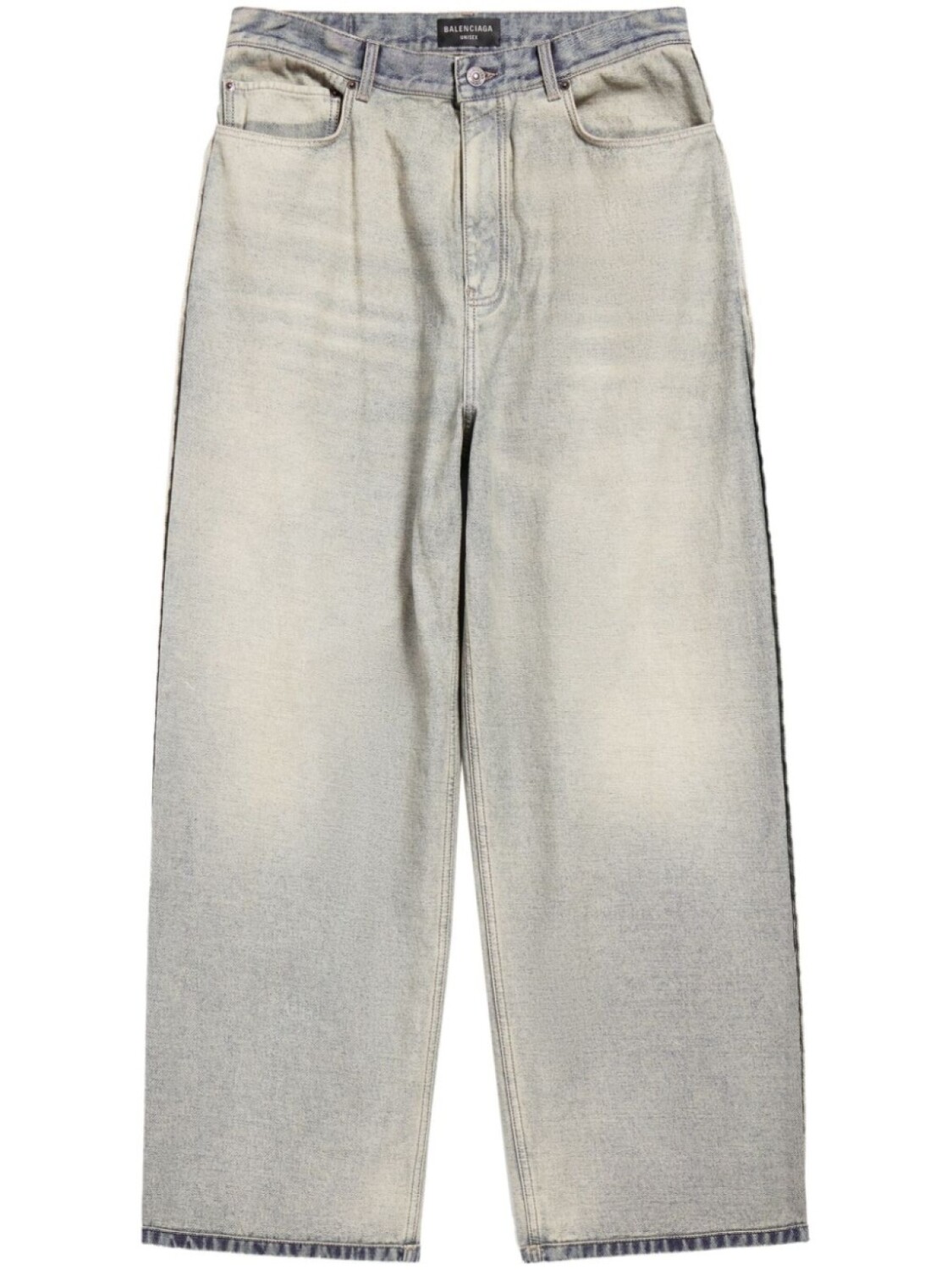 

Balenciaga light-wash loose-fit jeans, синий