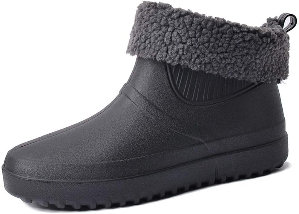 

Мужские водонепроницаемые резиновые сапоги Rojeam, садовая обувь, обувь от дождя, черный