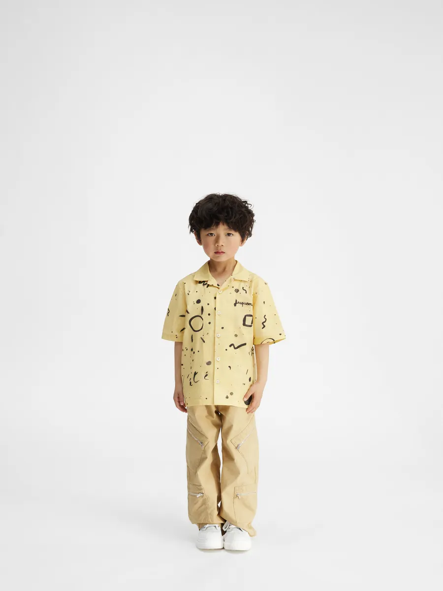 

Рубашка с короткими рукавами с чернильным принтом La Chemise Jean для ребенка Jacquemus, принт