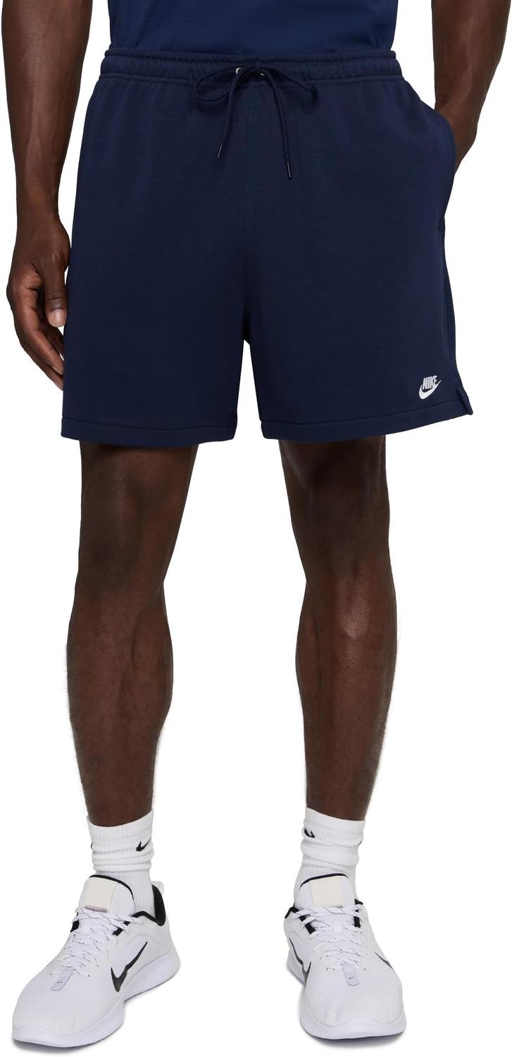 

Мужские клубные шорты из французского трикотажа Flow Nike, Obsidian/Obsidian/White