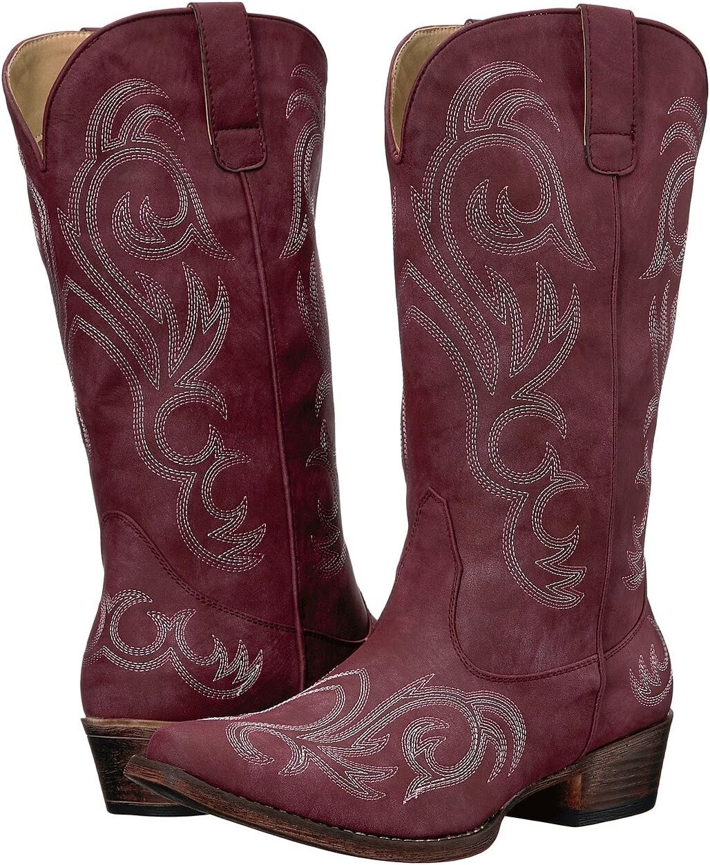 Ковбойские сапоги Riley Roper, цвет Red Faux Leather