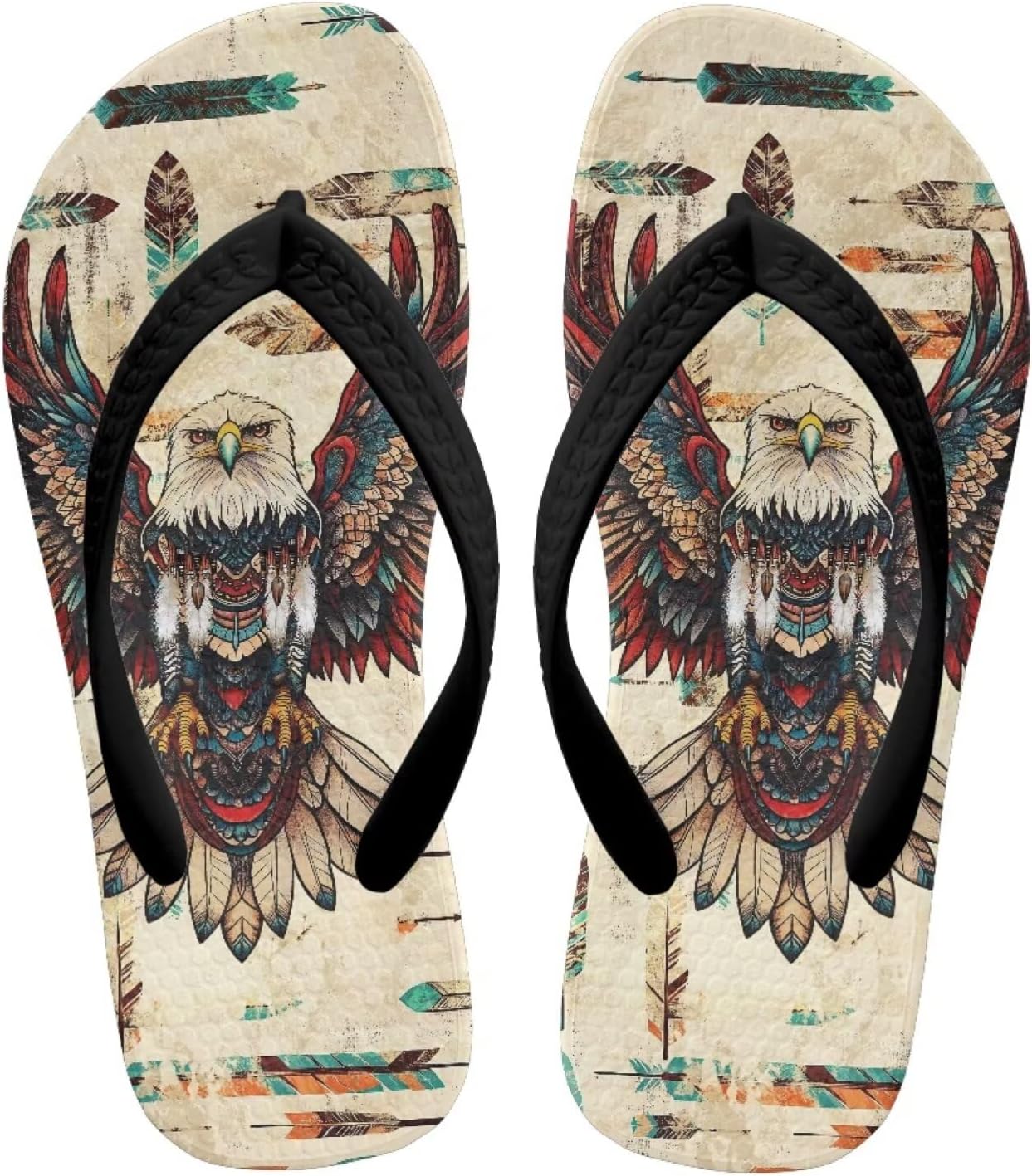 

Детские сандалии с милыми животными, летние босоножки с нескользящей подошвой, для бассейна, дышащие, для душа, спортивные шлепанцы Chririnla, Art Ethnic Owl