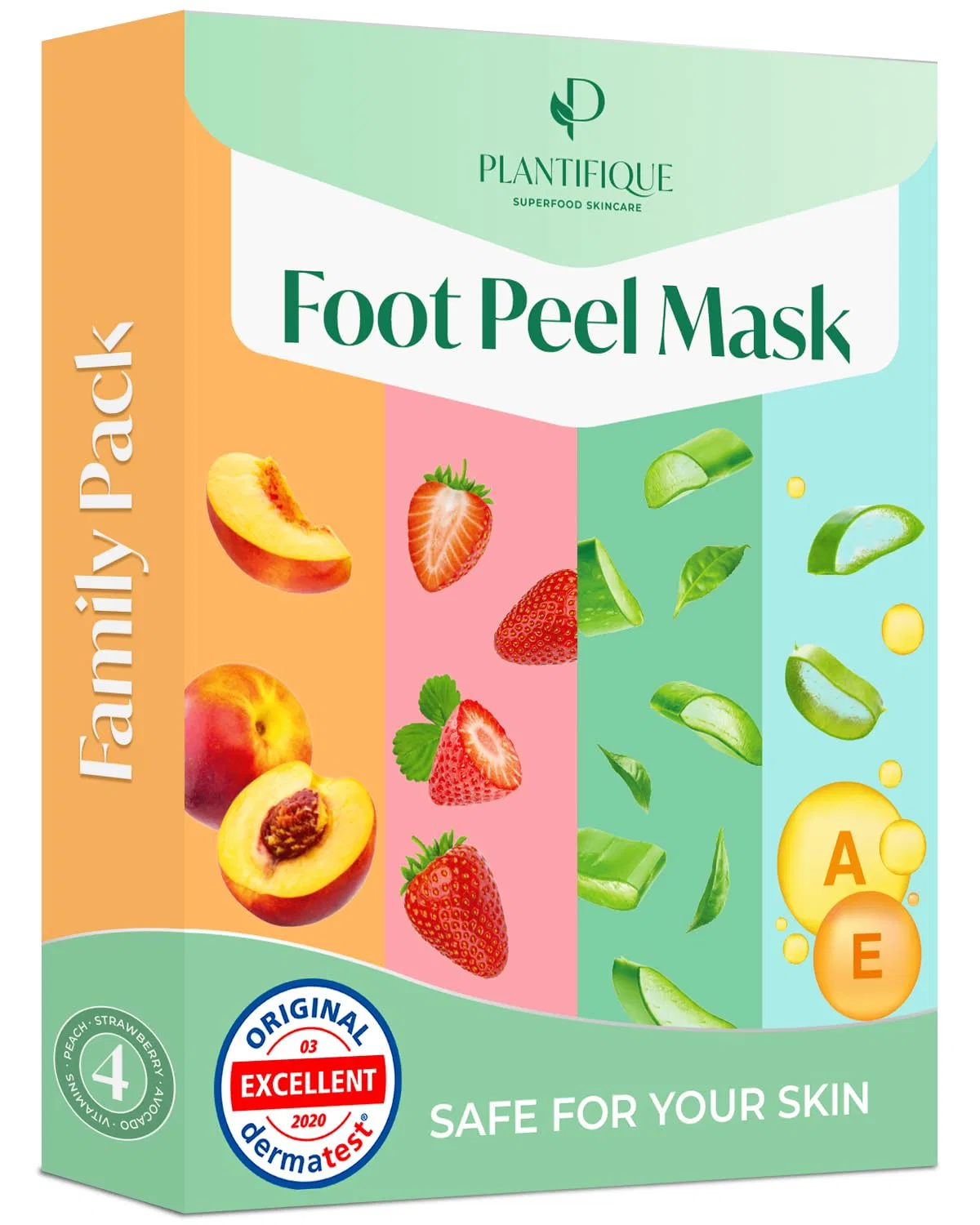 Маска-носки для ног Plantifique Anti Callus, 4 пары Plantifique