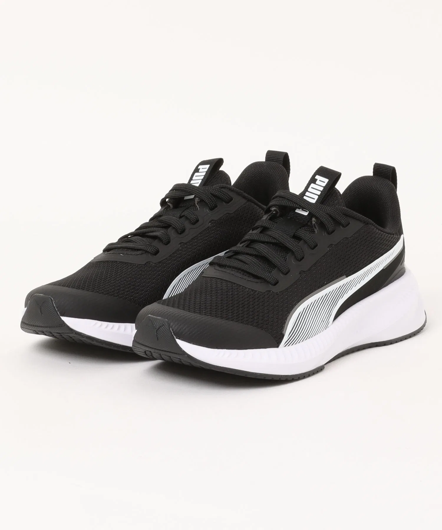 Детские кроссовки PUMA Flyer LITE 3 JR чёрно-белые