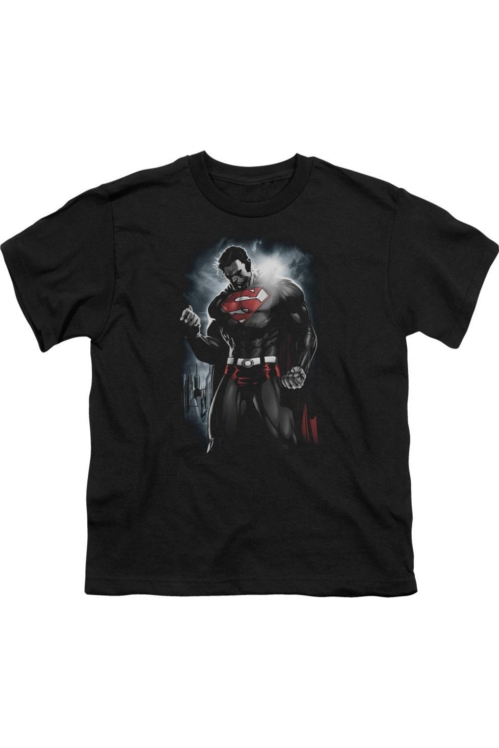 

Футболка с коротким рукавом для детей "Superman: Свет Солнца" Gildan, черный
