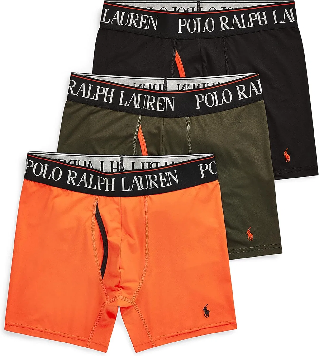 Боксеры POLO RALPH LAUREN, оранжевый/черный оливковый