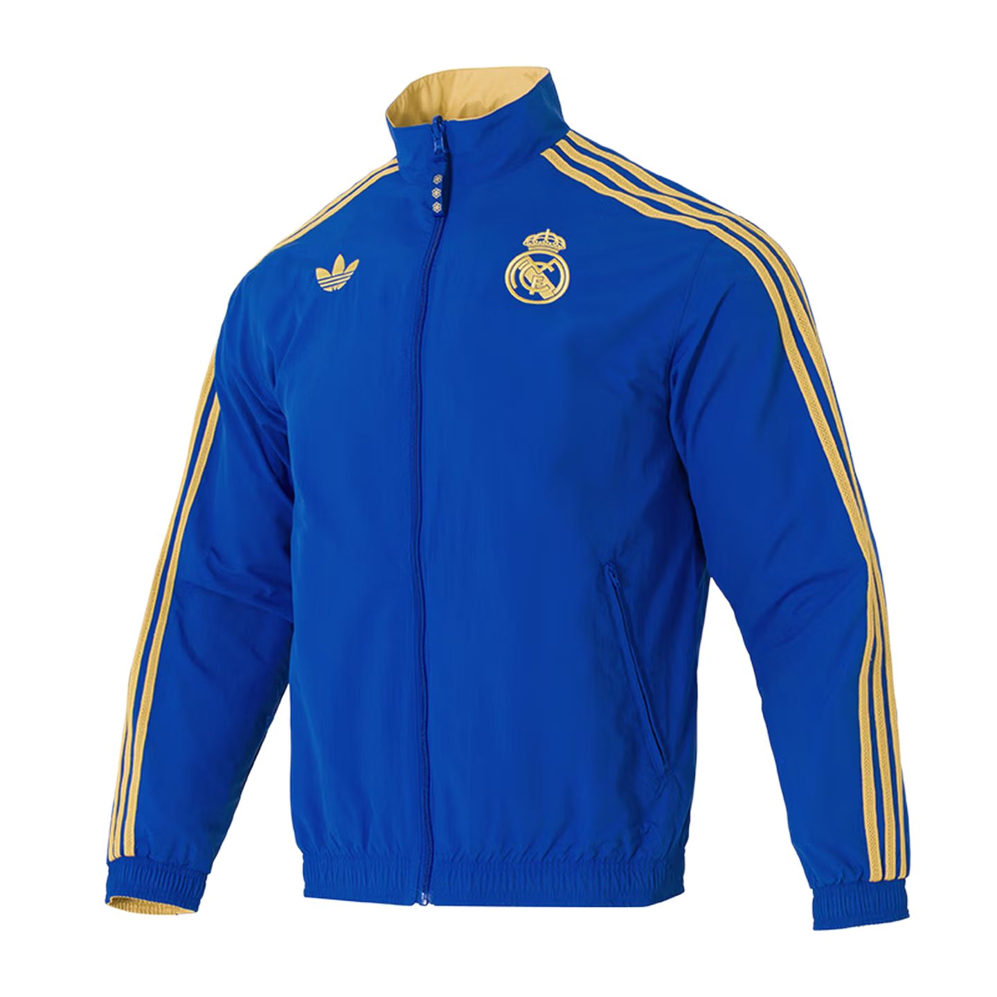 

Adidas Originals Мужская куртка, синяя, со стоячим воротником, средней жесткости, двусторонняя