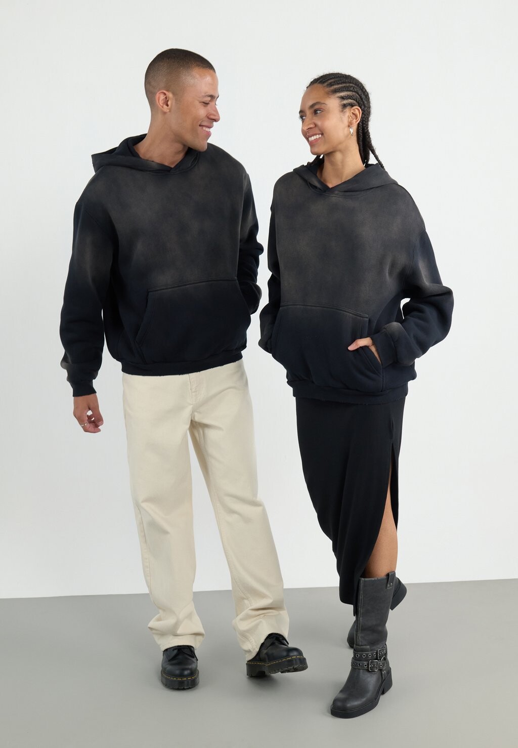 

Толстовка SUN FADED SHERPA LINED HOODIE UNISEX YOURTURN, черный