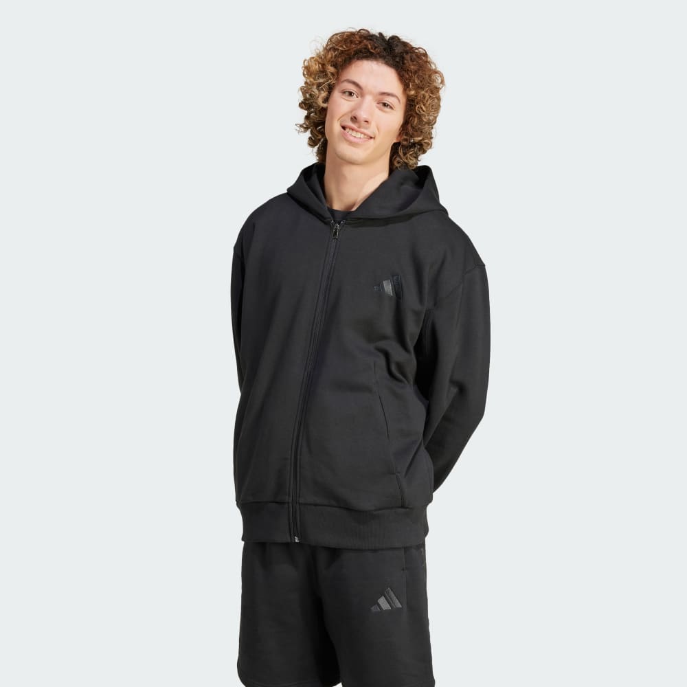 

Худи Adidas ALL SZN Fleece Full-Zip Hoodie, черный