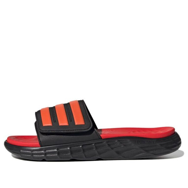 

Тапочки duramo sl slide 'black solar red' Adidas, черный