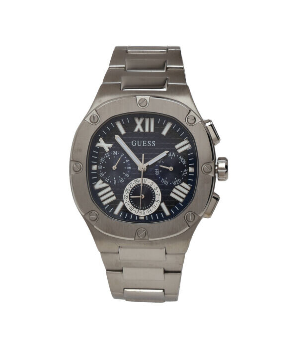 

Часы мужские Guess стальные, серебряный