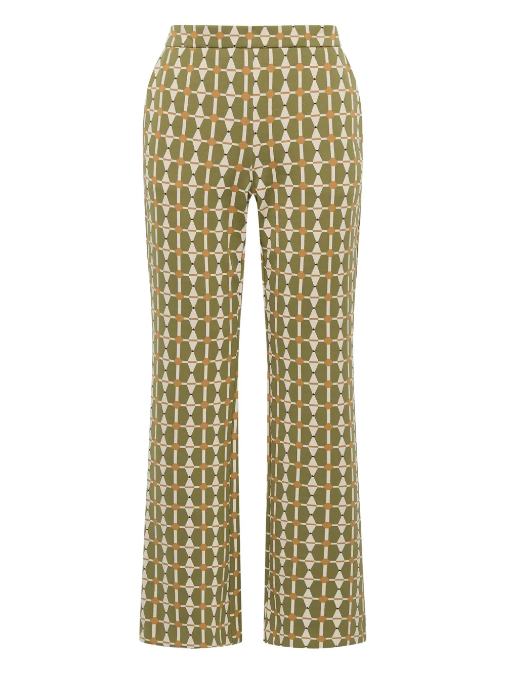 

Брюки с геометричным принтом MALIPARMI, зеленый