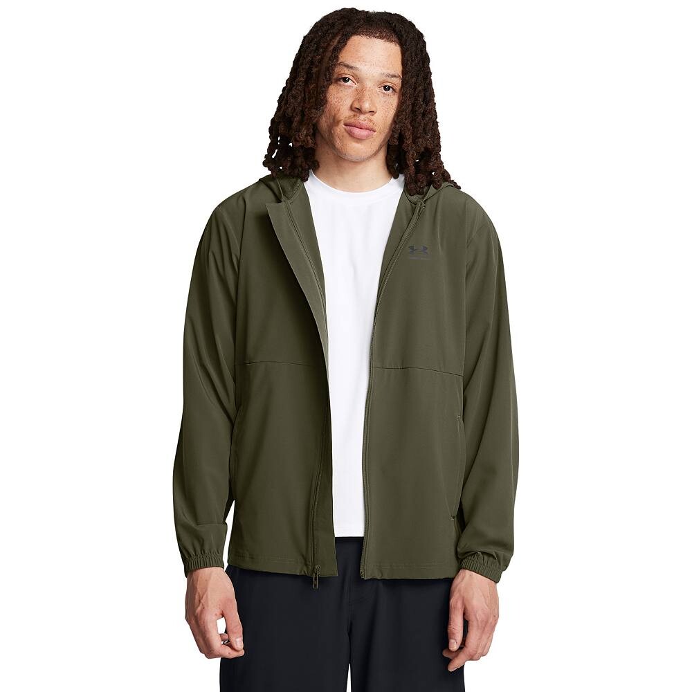 

Мужская тканая ветровка с капюшоном Under Armour Vibe, цвет Marine Od Green