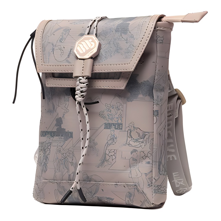 

Сумка через плечо из переработанного полиэстера, унисекс, обычный размер, цвет Floating World LINING, Floating World Color