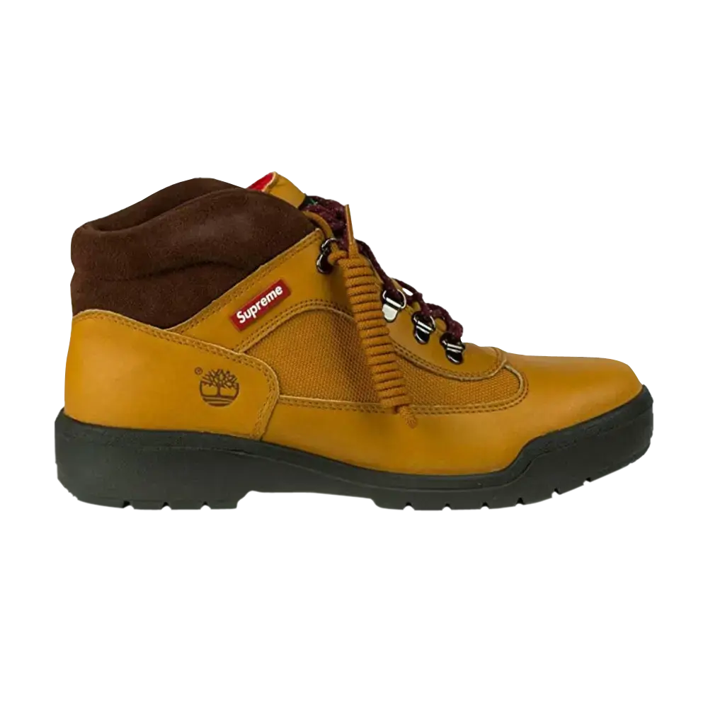 Ботинки Supreme x Timberland Field, желтый
