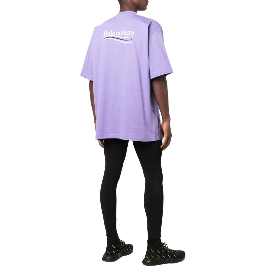 Футболка Balenciaga Political Campaign T-shirt Large Fit 'Purple', фиолетовый — фото 2