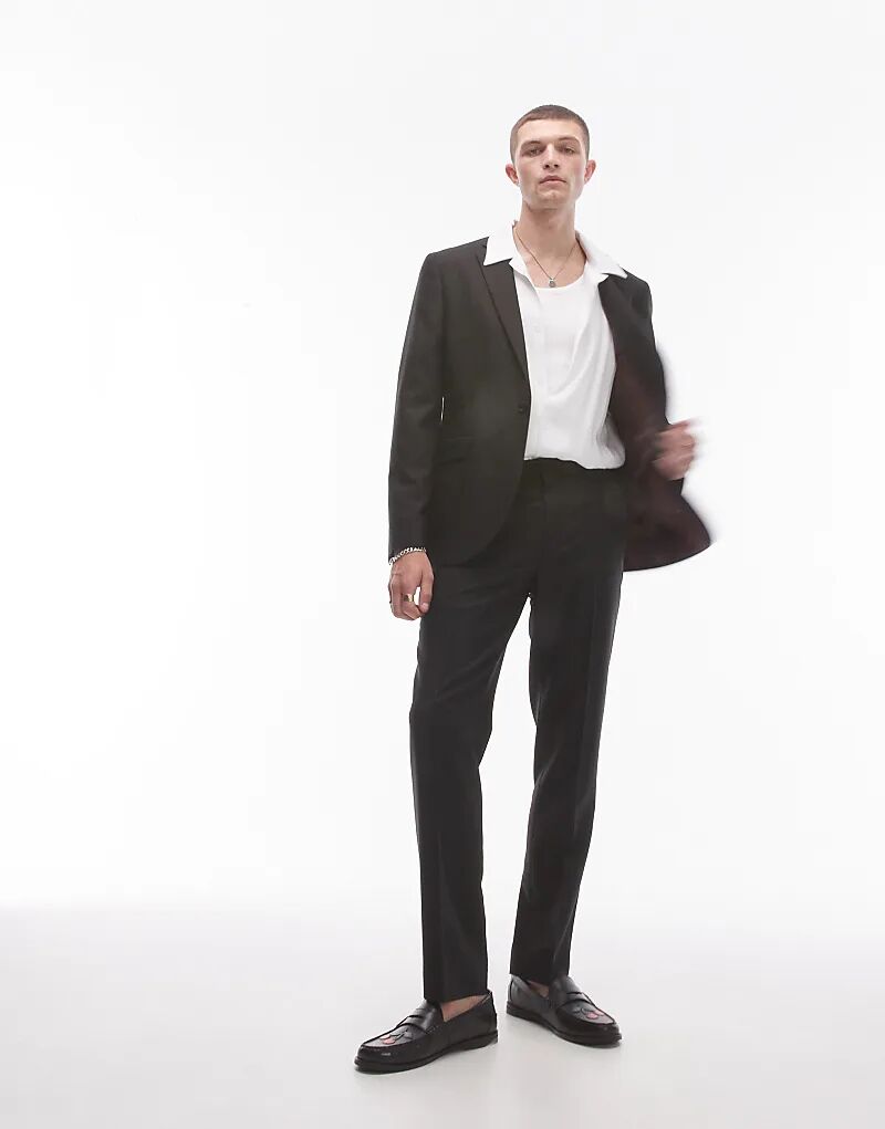 

Узкие брюки Topman черного цвета
