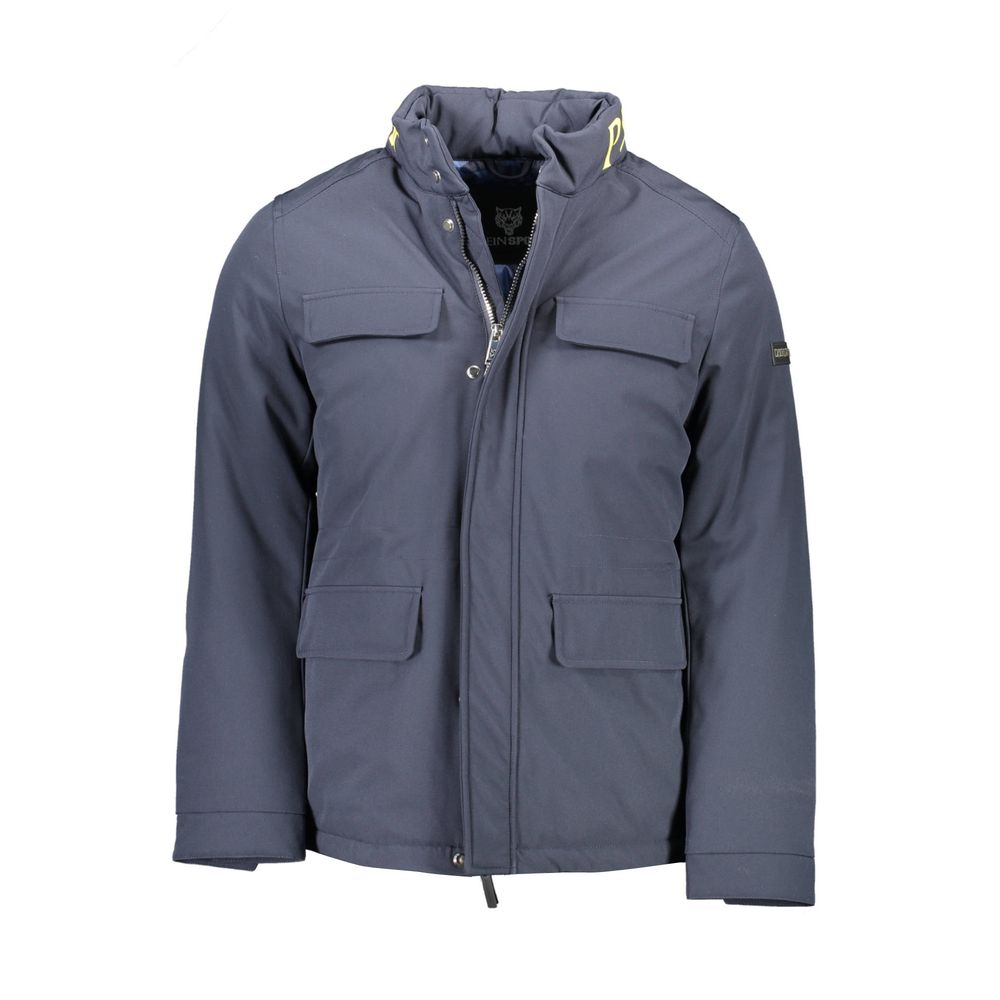 

Синяя куртка из полиэстера Plein Sport, синий