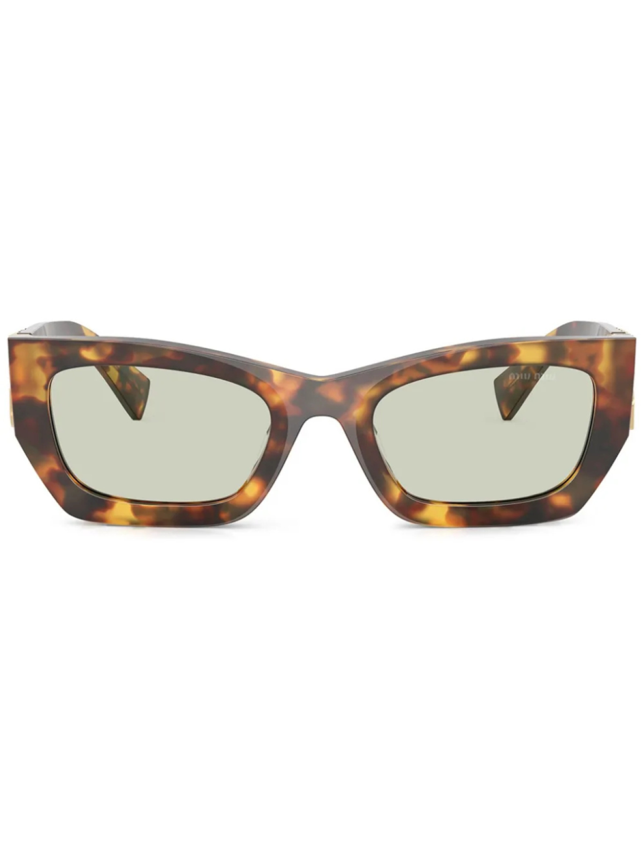 

Miu Miu Eyewear солнцезащитные очки с логотипом, коричневый