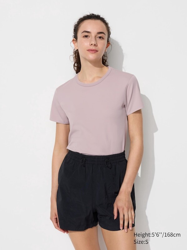 

Ультра-Эластичная футболка airism Uniqlo, розовый