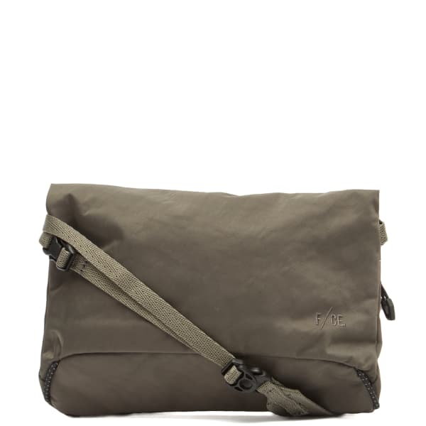 

Сумка-Сакош из фактурной саржи на завязках F/Ce., Charcoal