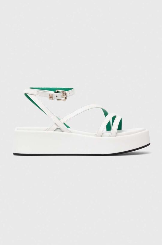 

Кожаные сандалии TH STRAP PLATFORM Tommy Hilfiger, белый