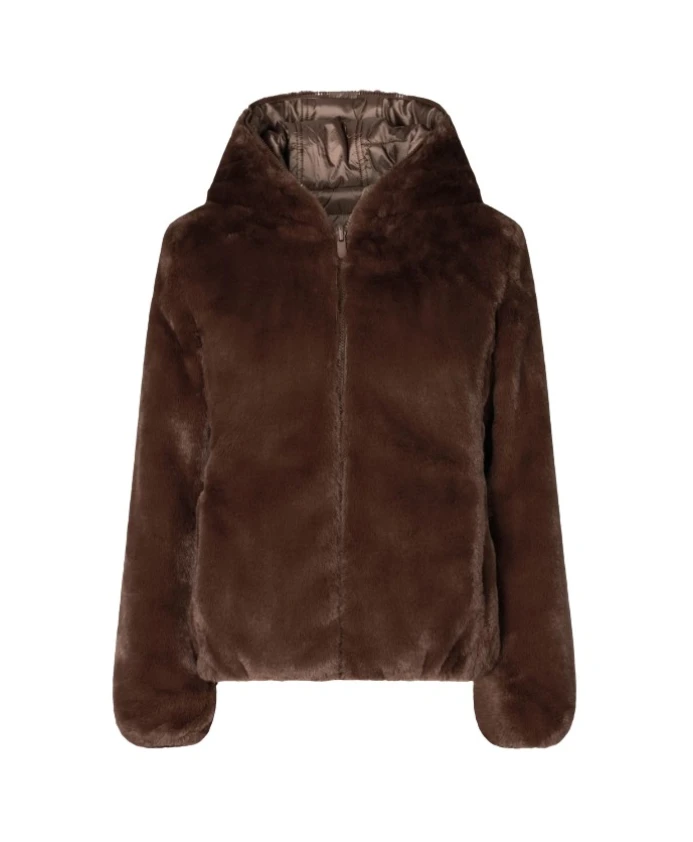 

Эко-Меховое пальто Бриджит Save The Duck, коричневый