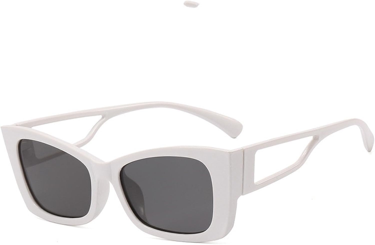 

55525 Ретро солнцезащитные очки для женщин, роскошные солнцезащитные очки в винтажном стиле, прямоугольные, «кошачий глаз», женские, черные Oculos Feminino De Sol TOIPASTN, White