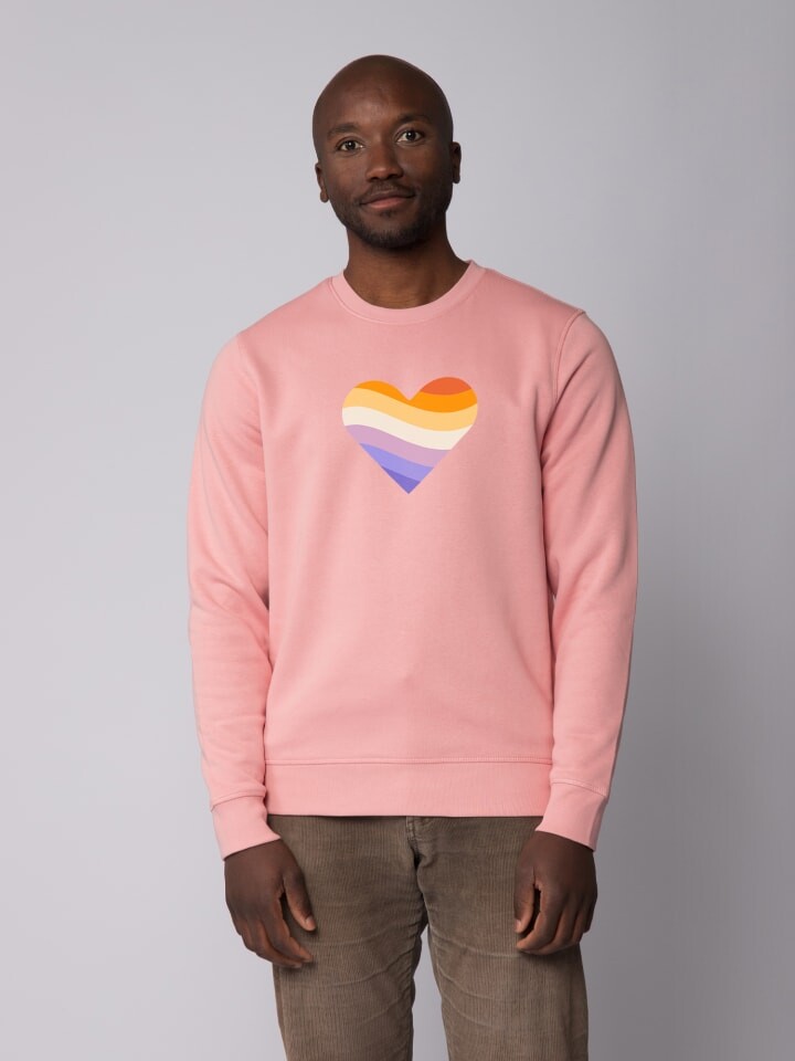 

Толстовка wat Apparel Rainbow Heart, цвет canyon pink
