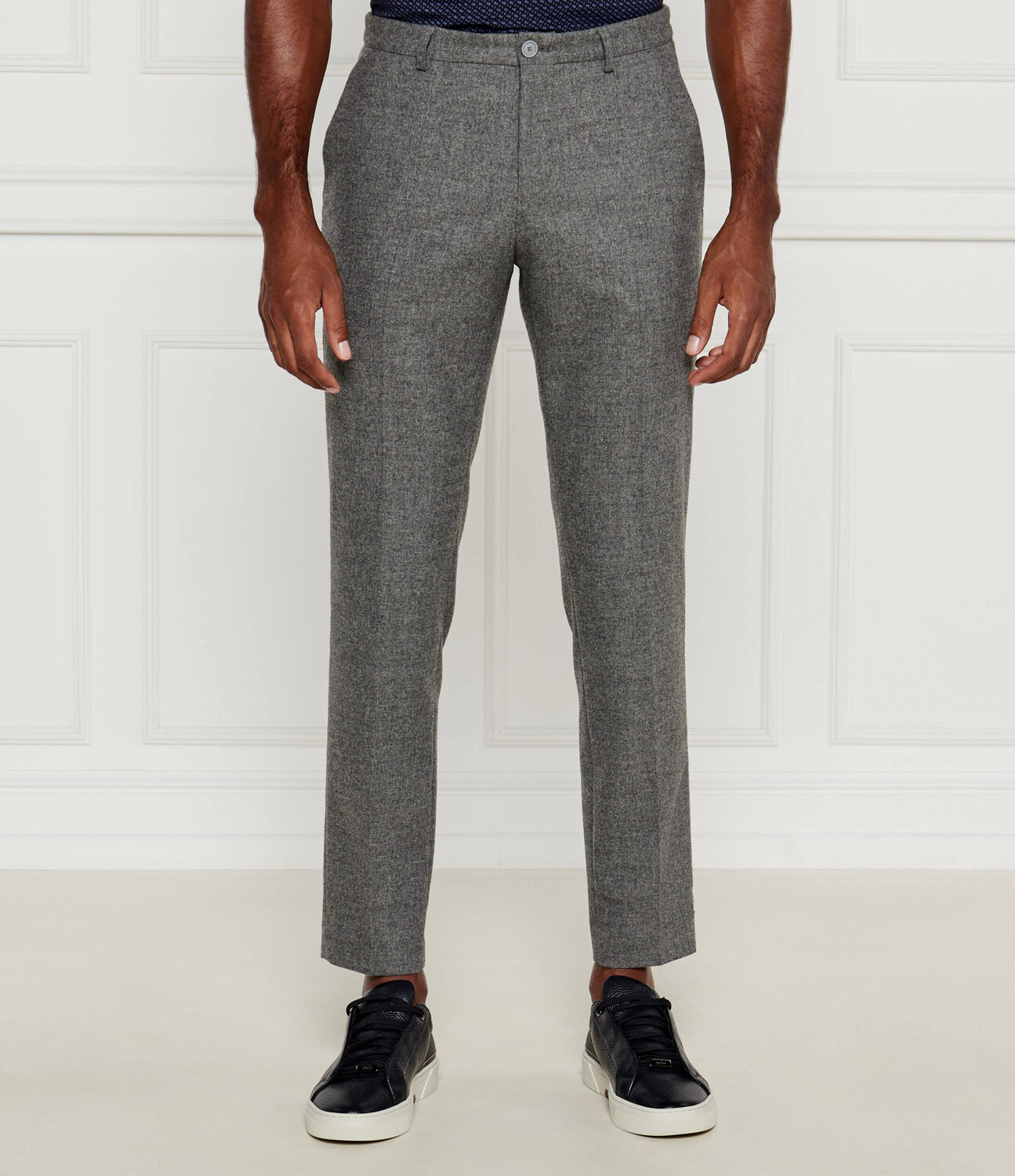 

Брюки BOSS BLACK Slim Fit, серый
