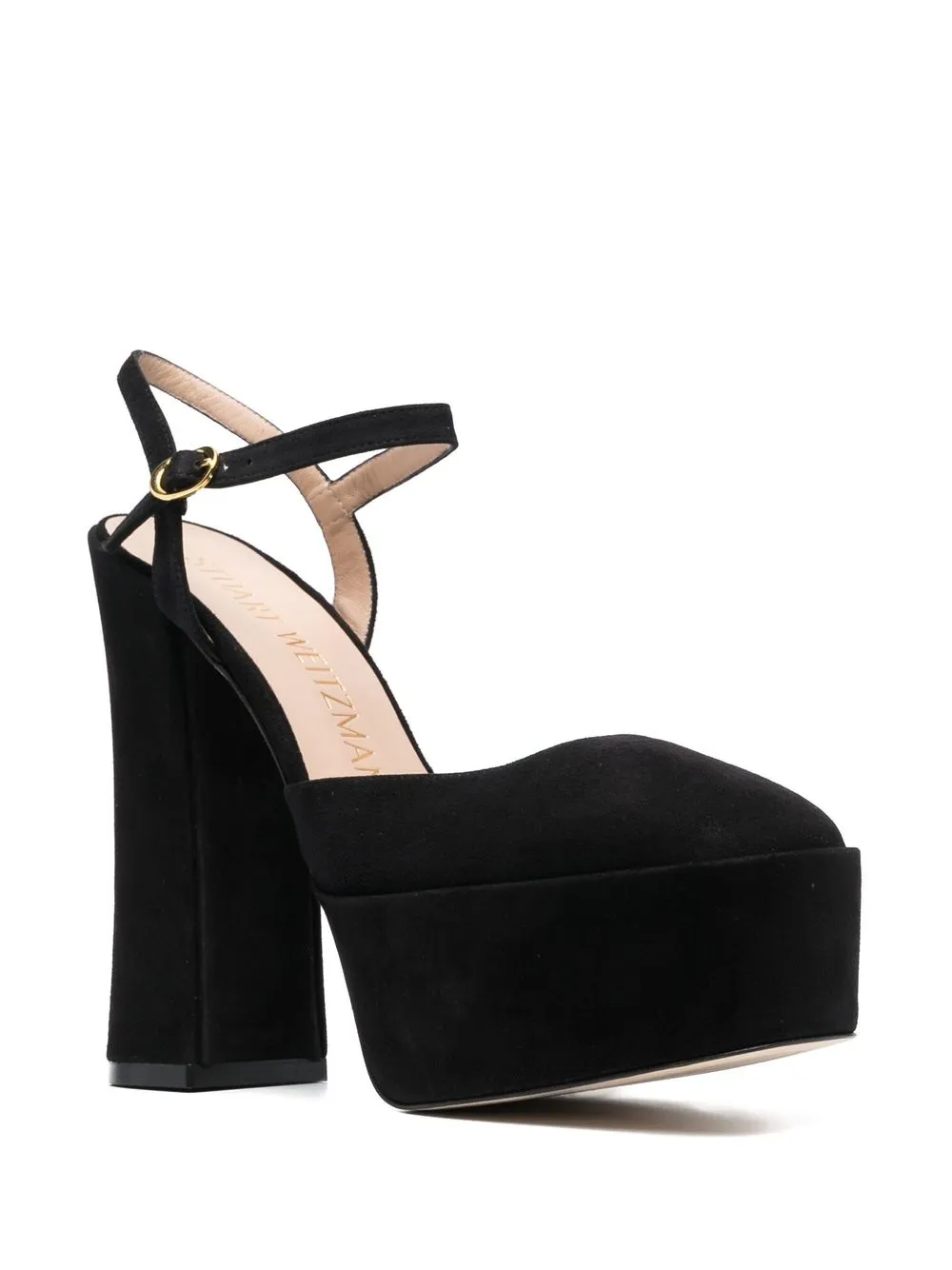 Туфли с квадратным носком Stuart Weitzman, черный — фото 2