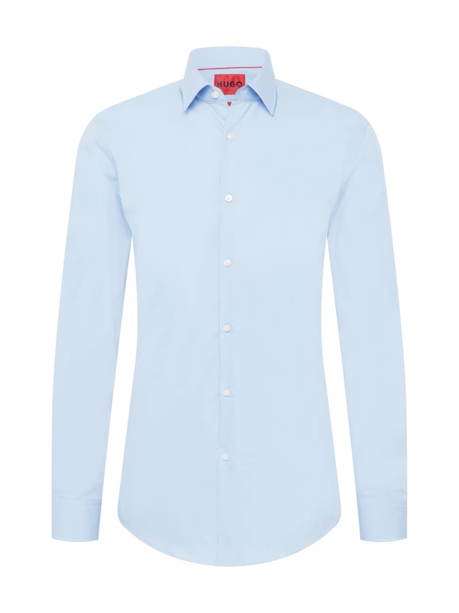 

Рубашка Slim Fit на пуговицах HUGO Jenno, светло-голубой