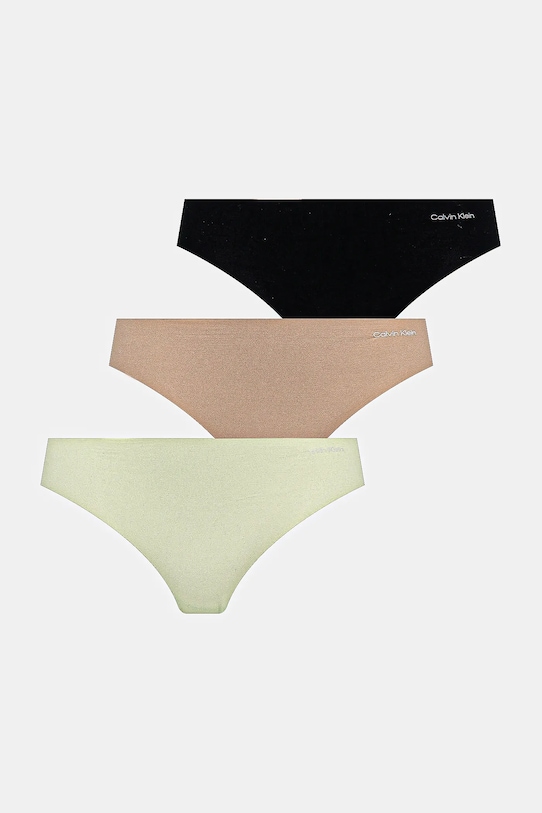 

Три пары стрингов Calvin Klein Underwear, зеленый