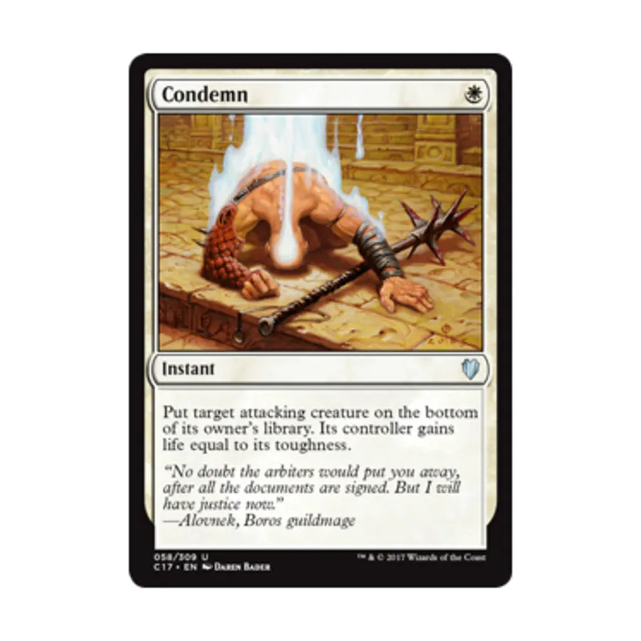 

CCG Осудить (U), MTG - Commander 2017