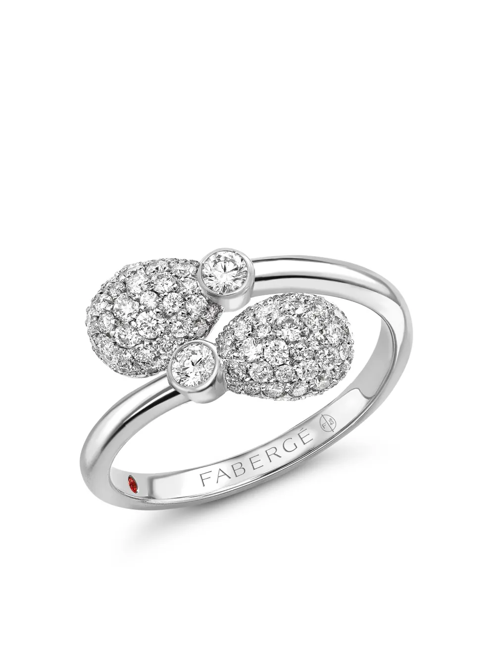 

Кольцо Emotion из белого золота с бриллиантами FABERGÉ, серебяный