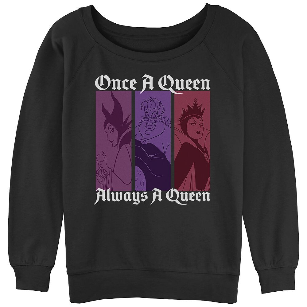 

Толстовка с напуском и рисунком Disney's Villains Juniors «Once A Queen Always A Queen» Licensed Character, черный