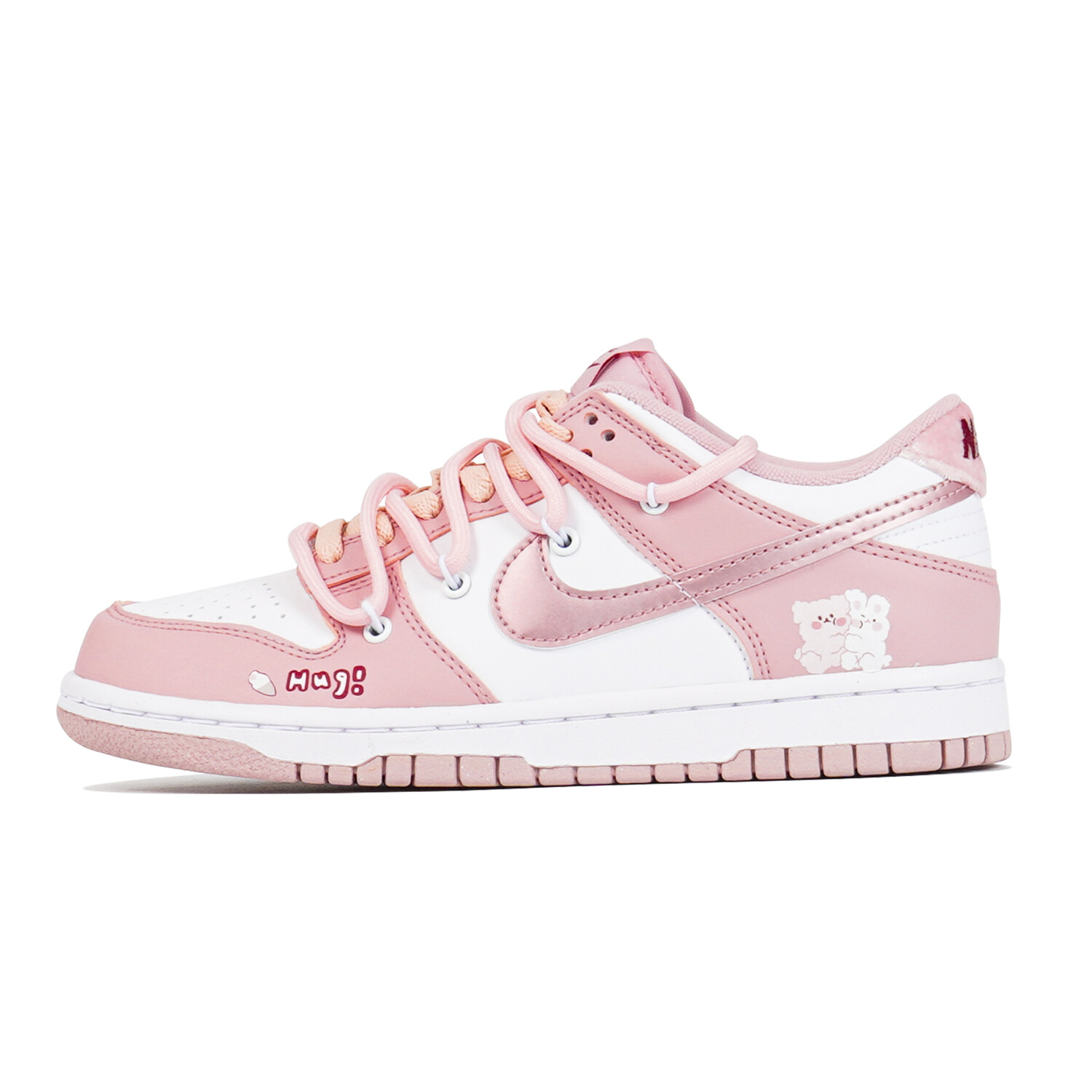 

Кроссовки Nike Dunk Lifestyle Shoes Women's Low-top White, розовый