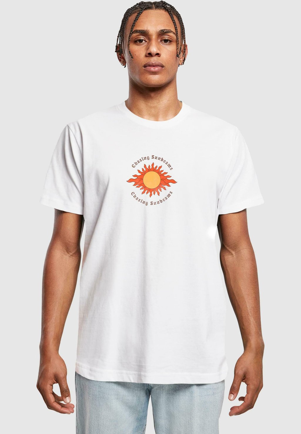 

Футболка с принтом CHASING SUNBEAMS Merchcode, белый