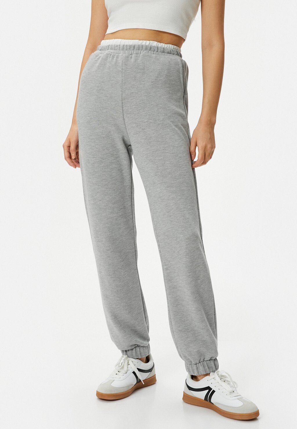 

Спортивные брюки DOUBLE ELASTIC WAIST POCKET DETAIL JOGGER Koton, серый