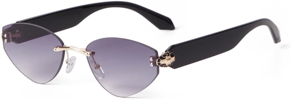 

Солнцезащитные очки с защитой UV400 | Безободковые очки с градиентными линзами "кошачий глаз" | для женщин и мужчин, для занятий спортом на открытом воздухе и вождения DSVIGF, 02