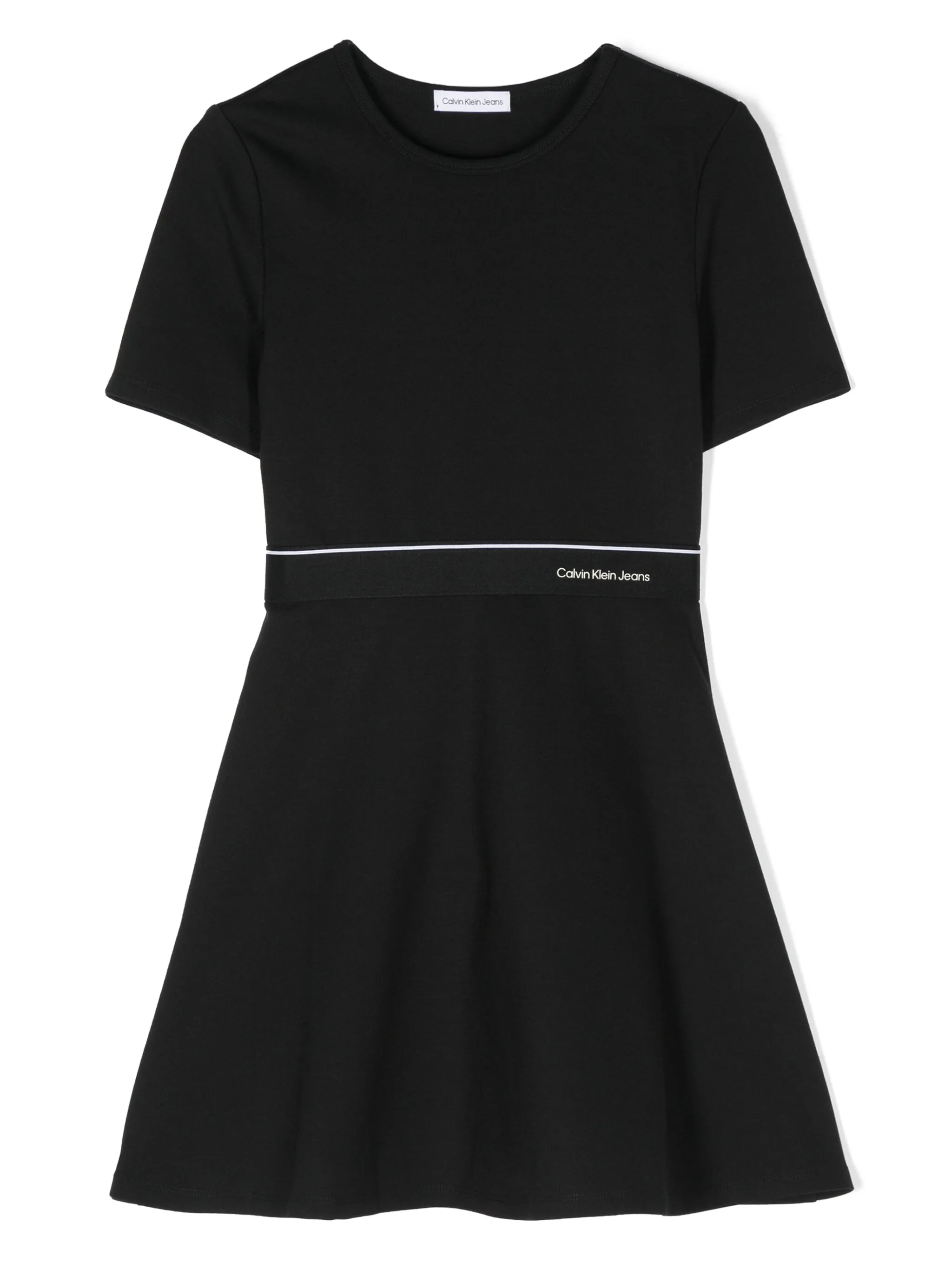 

Расклешенное платье Punto Milano Calvin Klein Kids, черный