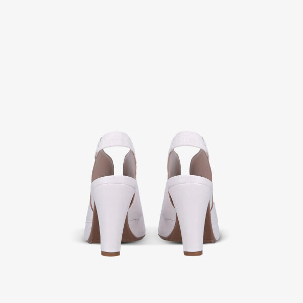 Кожаные сандалии Arabella с вырезами Carvela Comfort, цвет bone — фото 4
