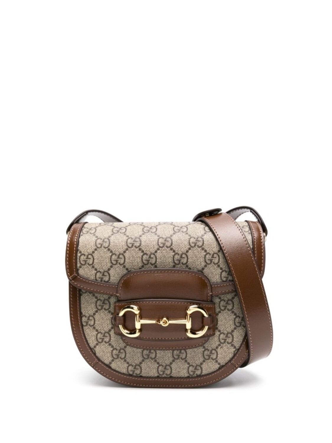 

Мини-сумка на плечо Gucci 1955 Horsebit, нейтральный цвет