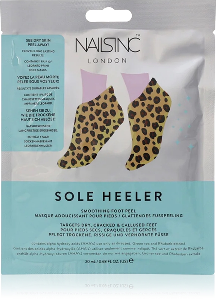 

Отшелушивающая маска для ног Sole Heeler Nails Inc., 40 мл