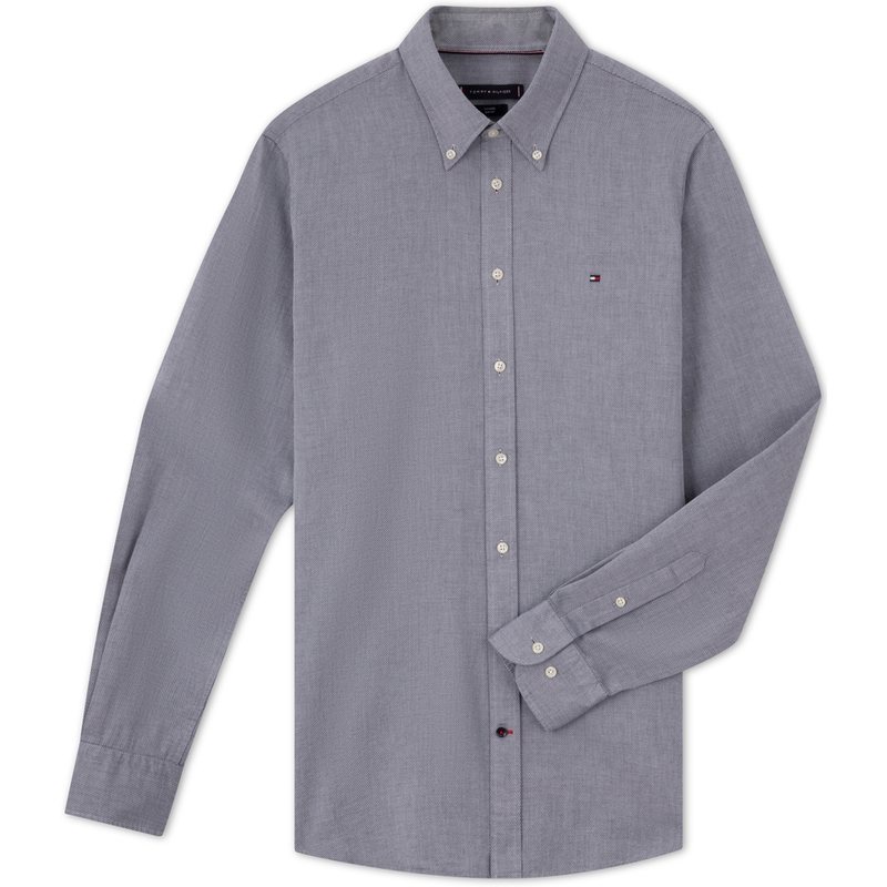 

Рубашки мужские с лацканами, средней кроя, другие Tommy Hilfiger, синий серый 0gy