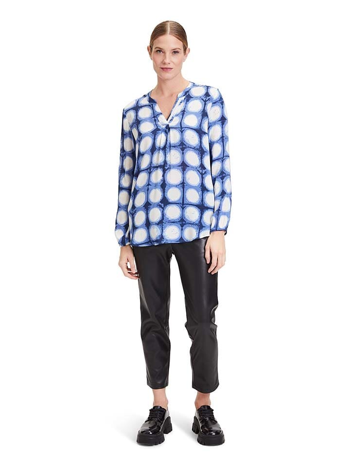 

Блуза CARTOON Bluse, цвет Weiß/Blau