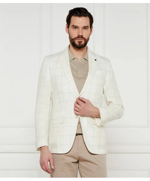 

Элегантный льняной пиджак h-hutson-233 Slim fit Boss, бежевый