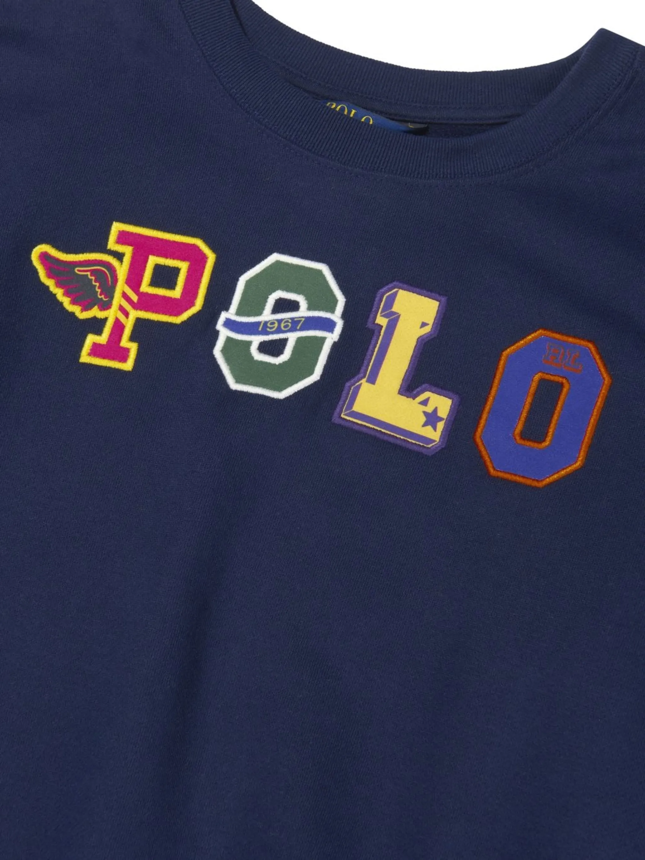 Толстовка с логотипом Polo Ralph Lauren Kids, синий — фото 3