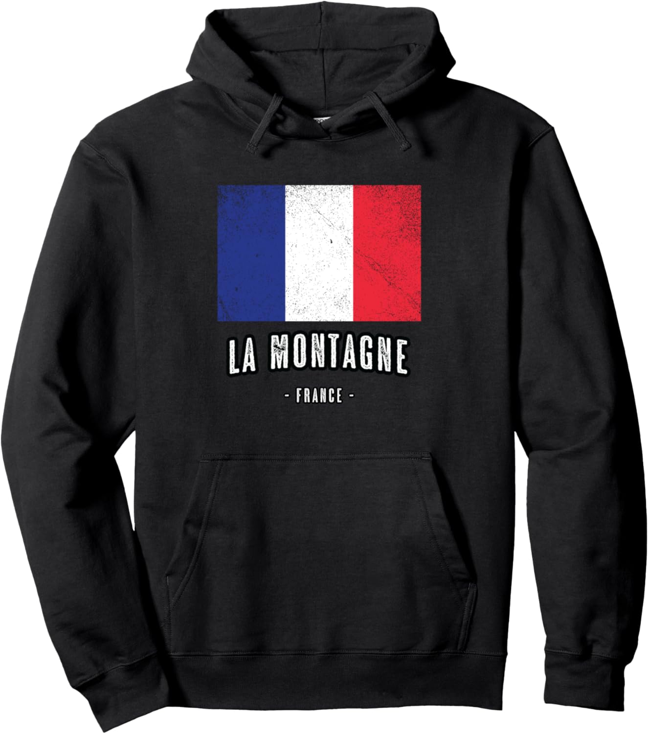 

Горы Франции, Город FR - Французский флаг - Толстовка Mountain France - Clothing And Souvenirs, черный