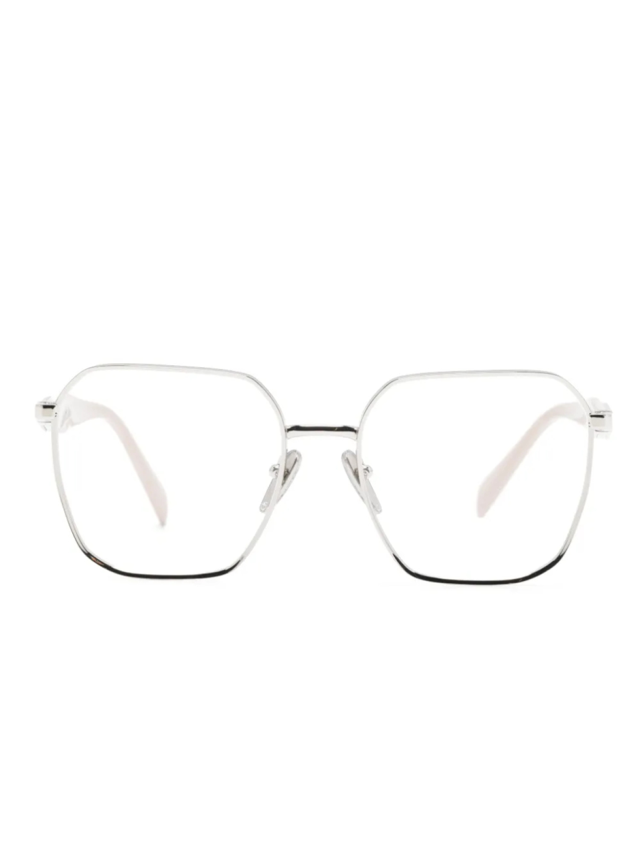 

Очки в шестиугольной оправе Prada Eyewear, серебряный